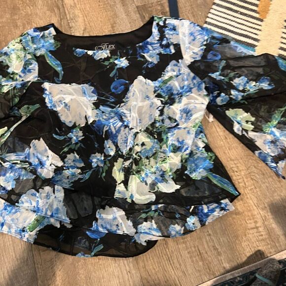 Alex Evenings xl sequin top - Picture 3 of 9